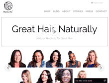 Tablet Screenshot of hairlavie.com